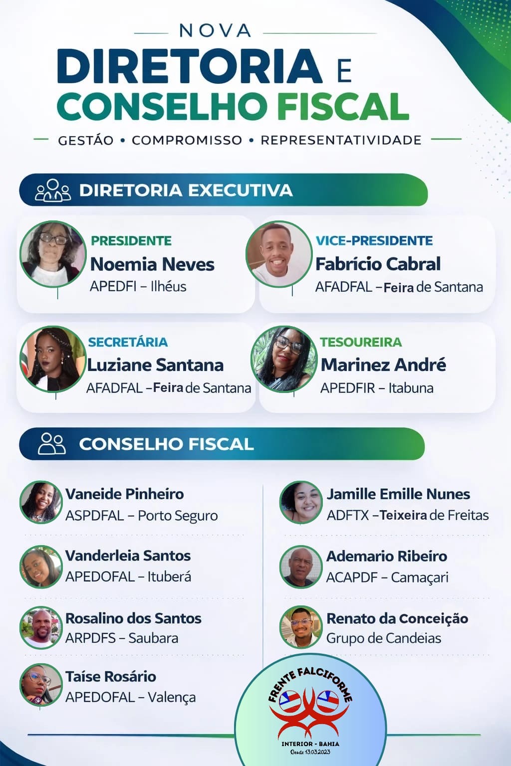 Frente Falciforme do Interior da Bahia elege nova diretoria e amplia representatividade regional