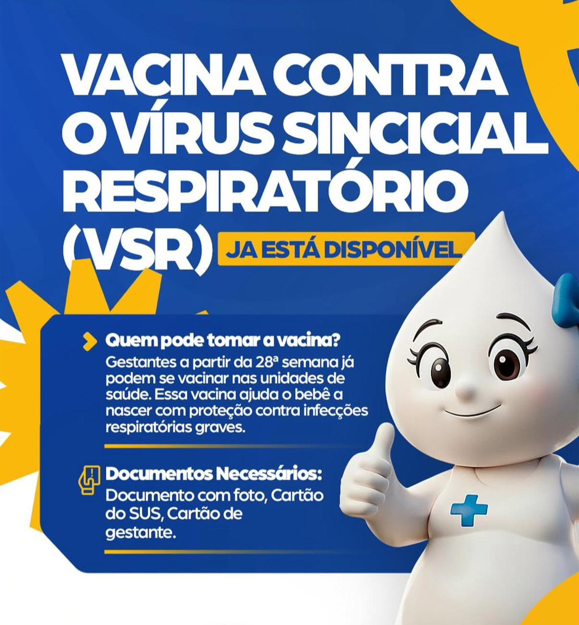 Prefeitura de Ilhéus reforça importância da vacina contra bronquiolite para gestantes
