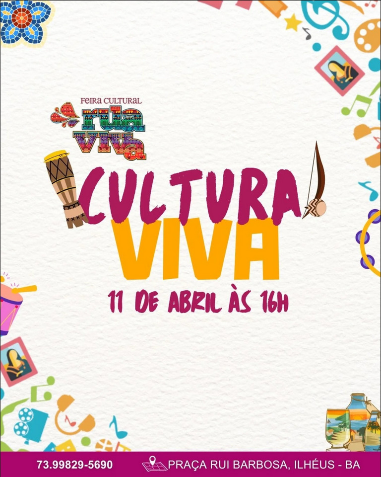Feira Cultural Rua Viva movimenta o centro de Ilhéus com edição especial