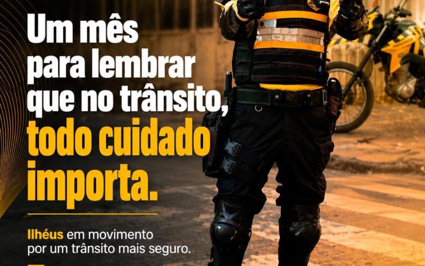 Sutram promove ações educativas do Maio Amarelo em Ilhéus a partir deste domingo (10)