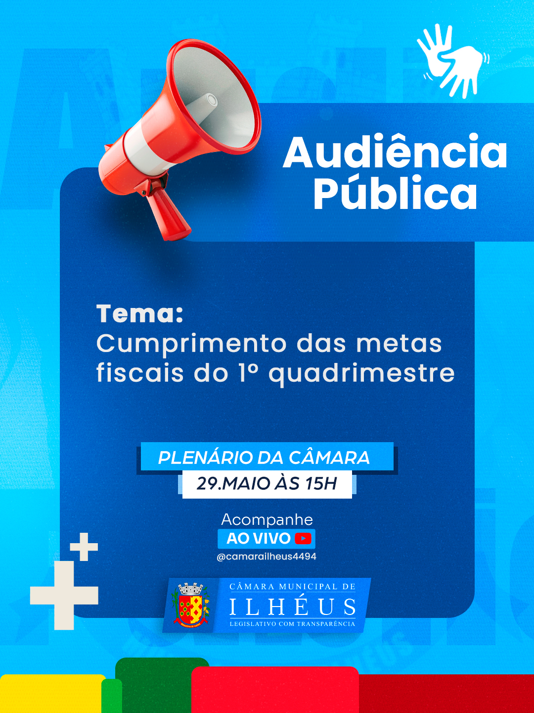 Audiência pública na Câmara de Ilhéus discute cumprimento das metas fiscais do 1º quadrimestre