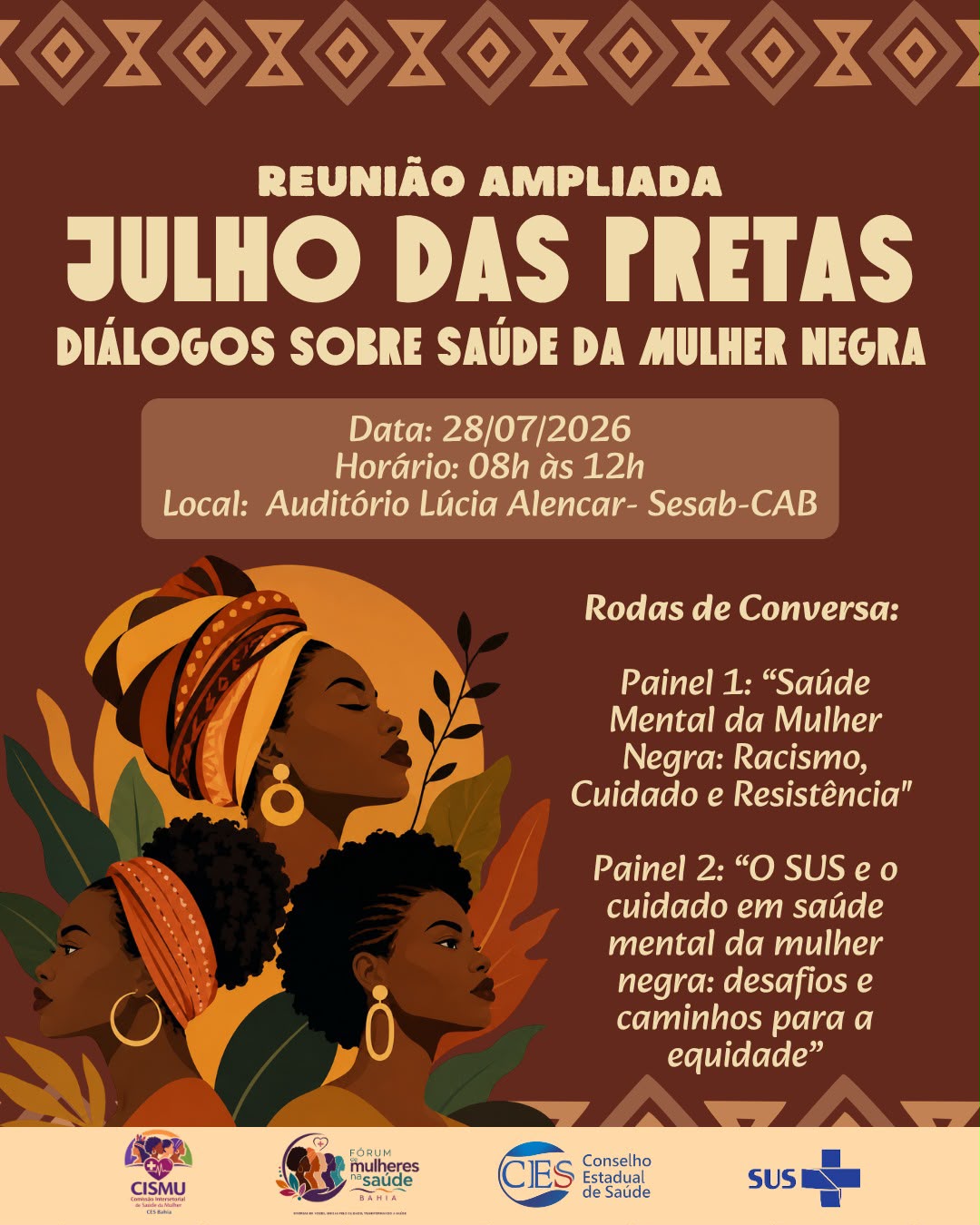 Reunião Ampliada em Salvador debate os impactos do racismo e da sobrecarga na saúde mental da mulher negra