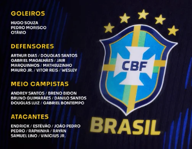 Ancelotti anuncia 26 convocados para amistosos da seleção brasileira