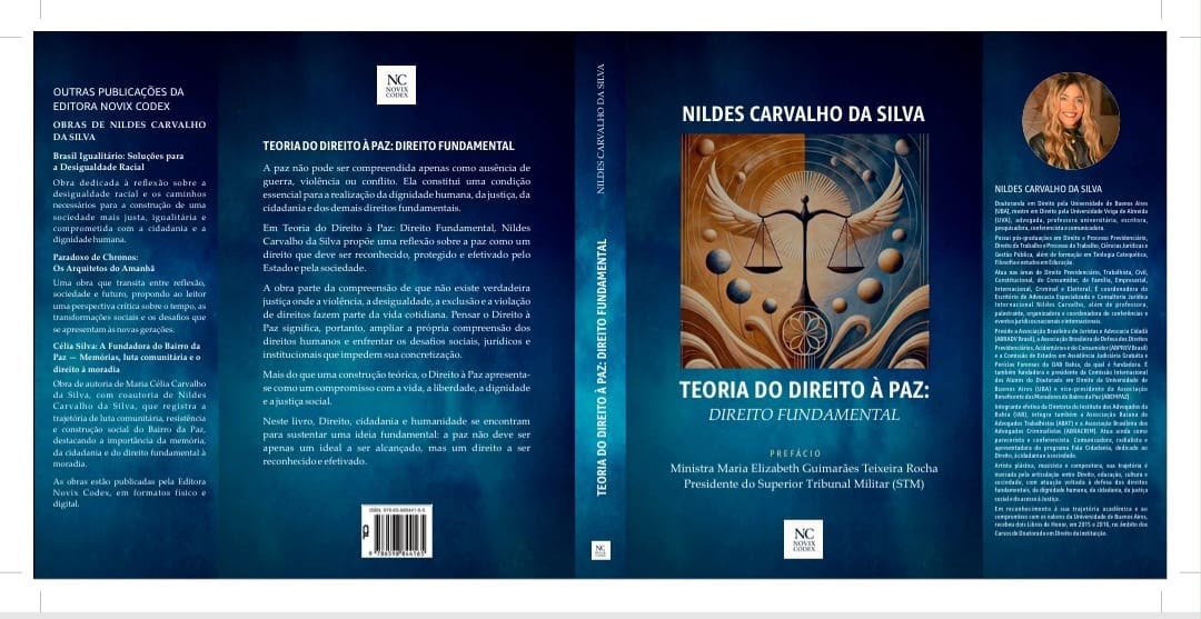 Célia Silva e Nildes Carvalho lançam livros sobre Direito à Paz, Direito à Moradia e dignidade humana