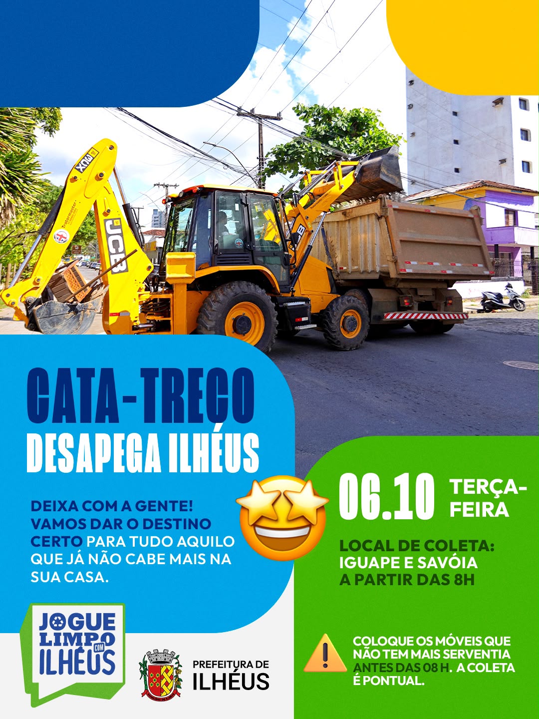 Jardim Savóia e Iguape recebem Operação Cata-Treco nesta terça-feira